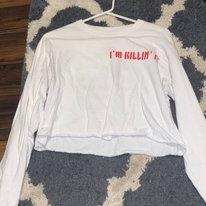 Crop top long sleeve